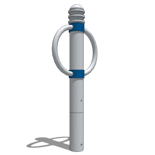 CAD Drawings BIM Models Reliance Foundry Co. Ltd. R-7905 Bike Parking Bollard
